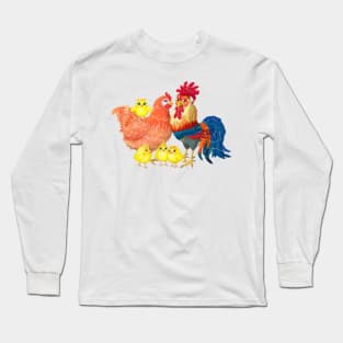 Rooster family Long Sleeve T-Shirt